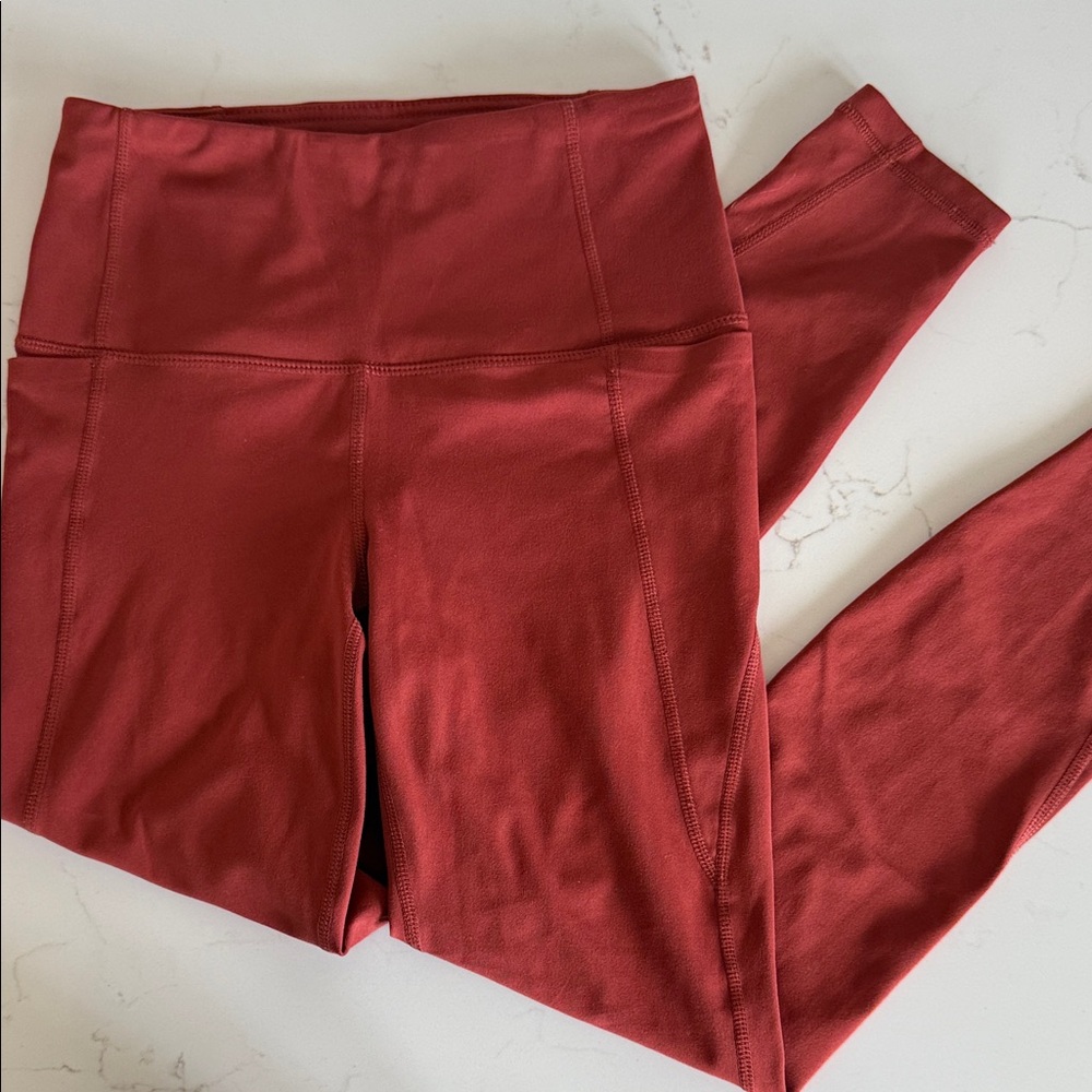 Yogalicious Rust Leggings with Pockets